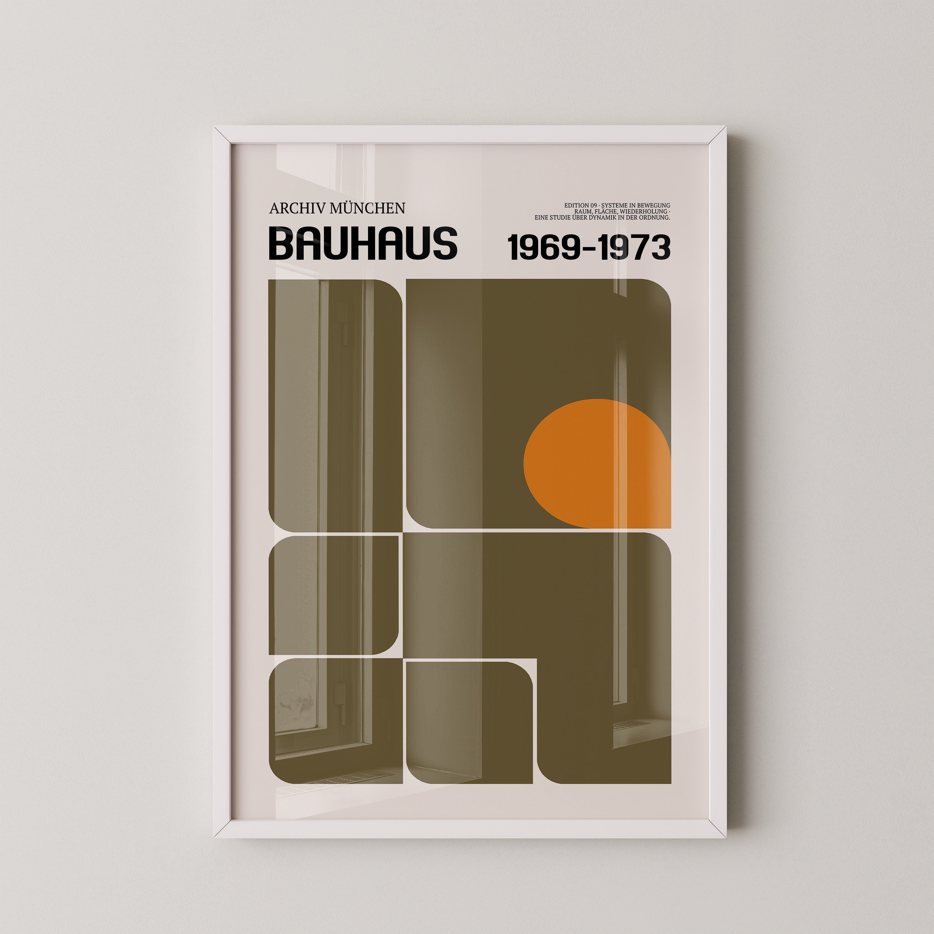 Bauhaus Geometrie Retro Rechtecke