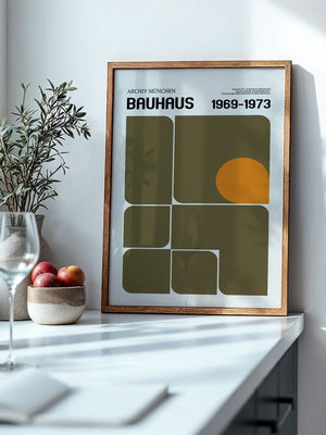 Bauhaus Geometrie Retro Rechtecke