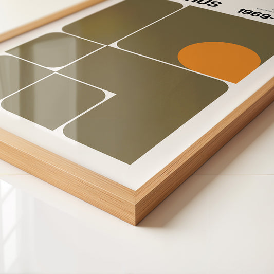 Bauhaus Geometrie Retro Rechtecke