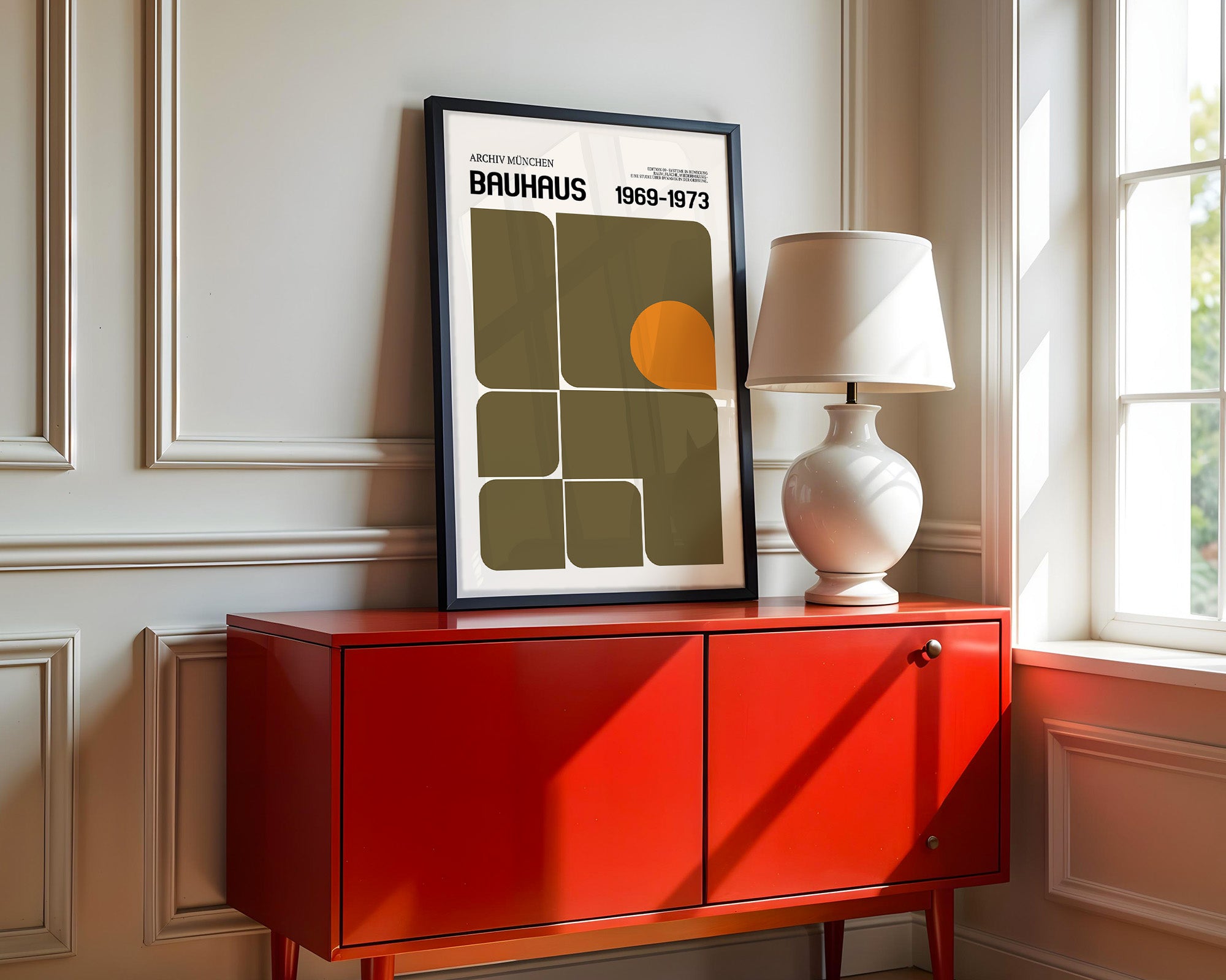 Bauhaus Geometrie Retro Rechtecke