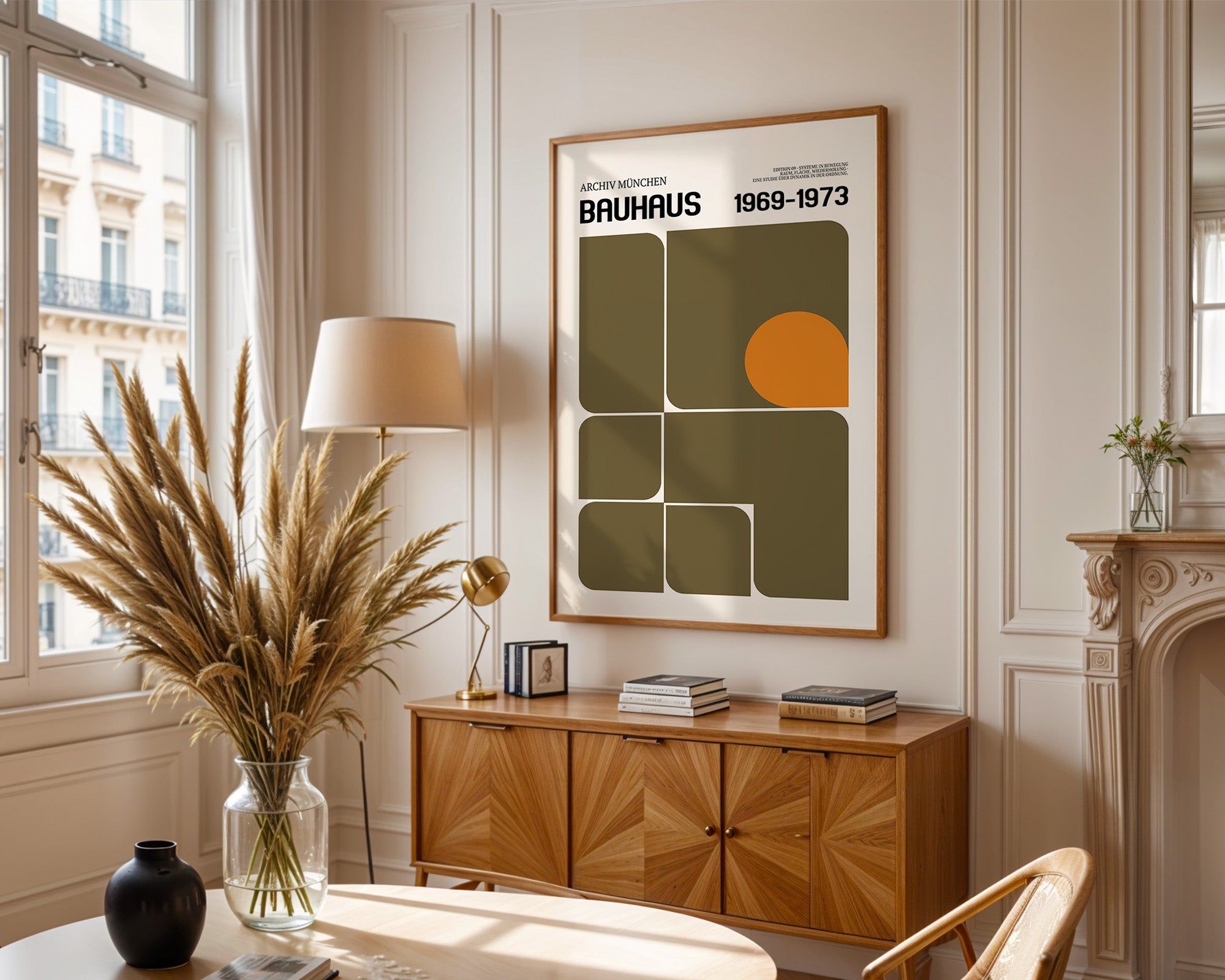 Bauhaus Geometrie Retro Rechtecke