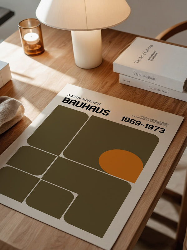 Bauhaus Geometrie Retro Rechtecke