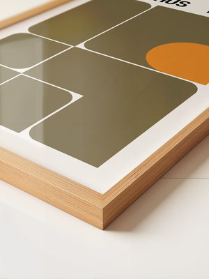 Bauhaus Geometrie Retro Rechtecke