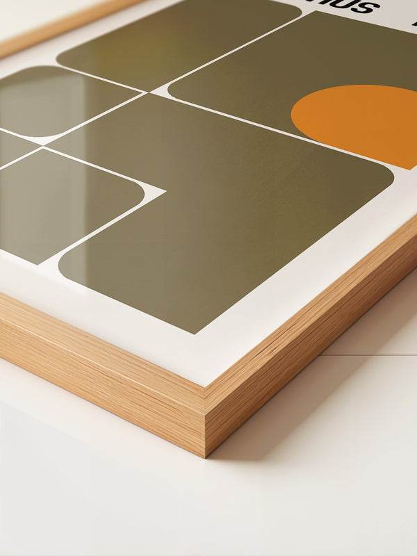 Bauhaus Geometrie Retro Rechtecke