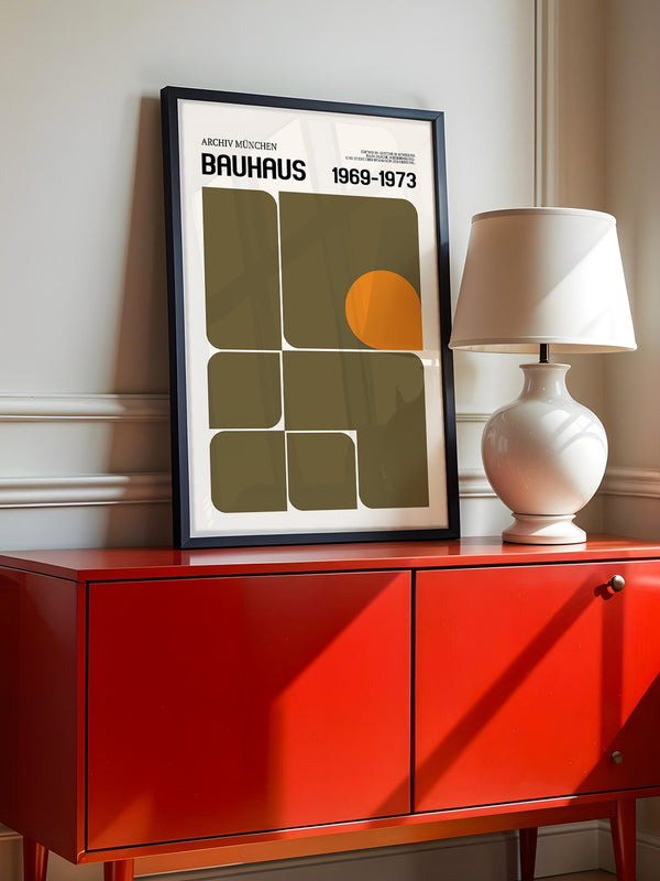 Bauhaus Geometrie Retro Rechtecke