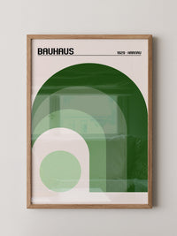 Grüne Bögen Geometrie Minimalistisch