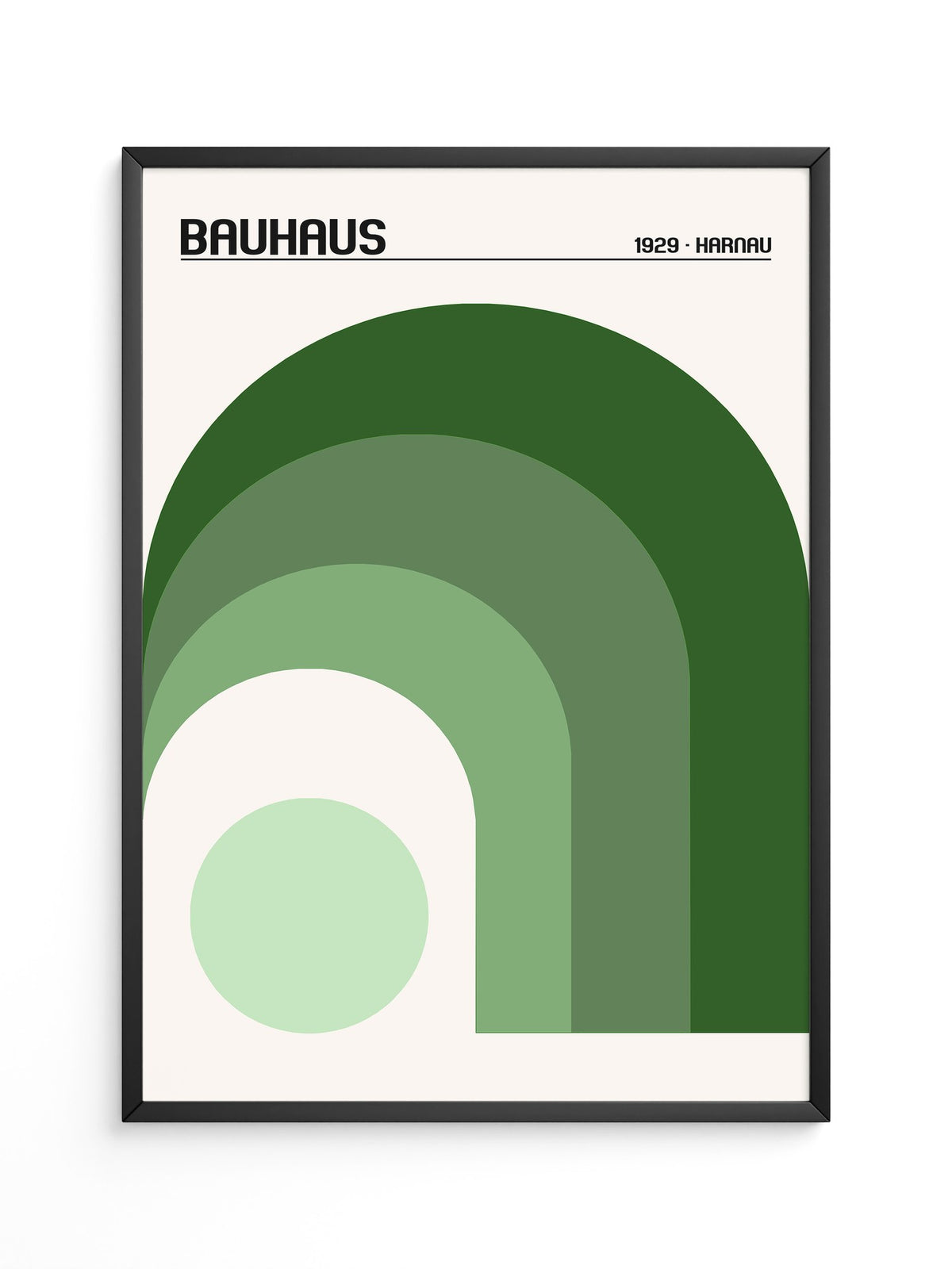 Grüne Bögen Geometrie Minimalistisch