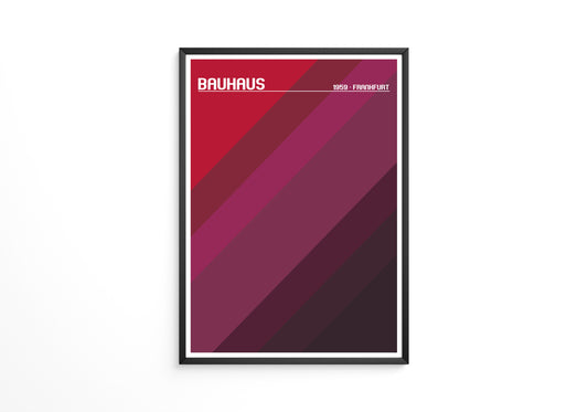 Bauhaus Streifen Rot Töne