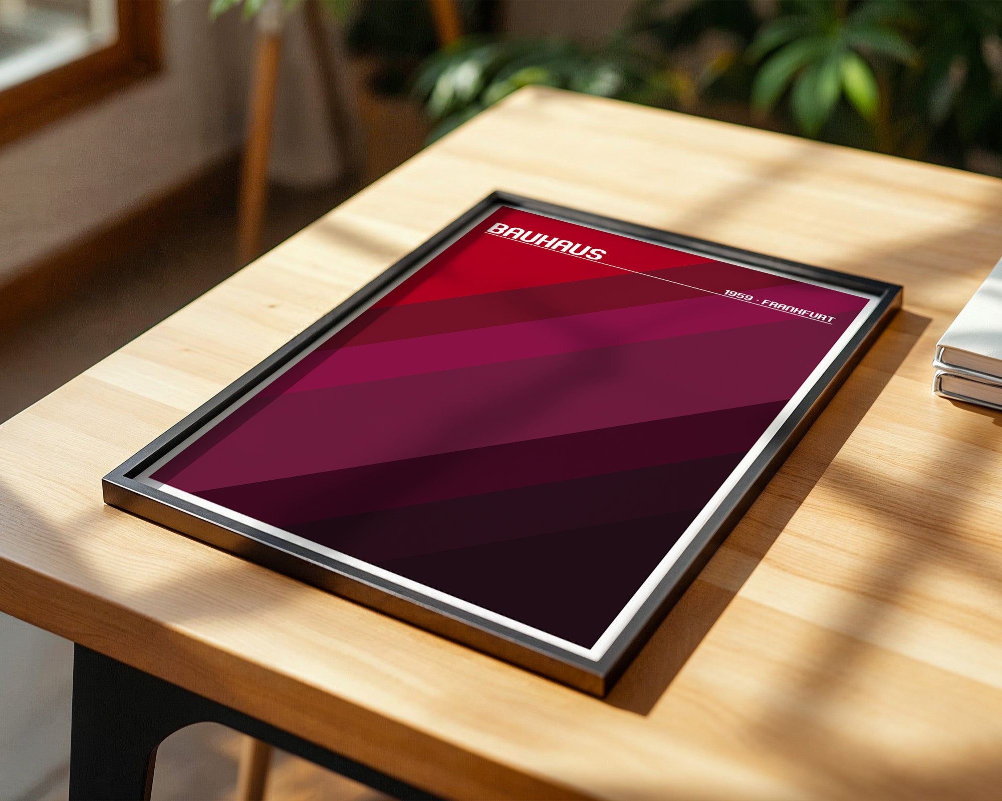 Bauhaus Streifen Rot Töne