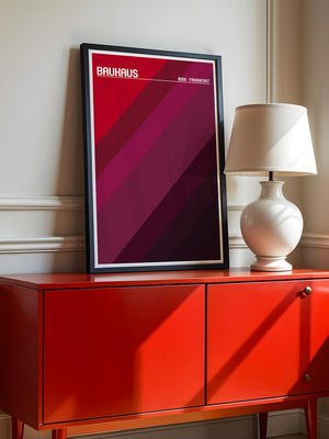 Bauhaus Streifen Rot Töne