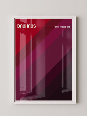 Bauhaus Streifen Rot Töne