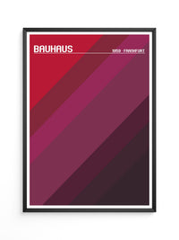 Bauhaus Streifen Rot Töne