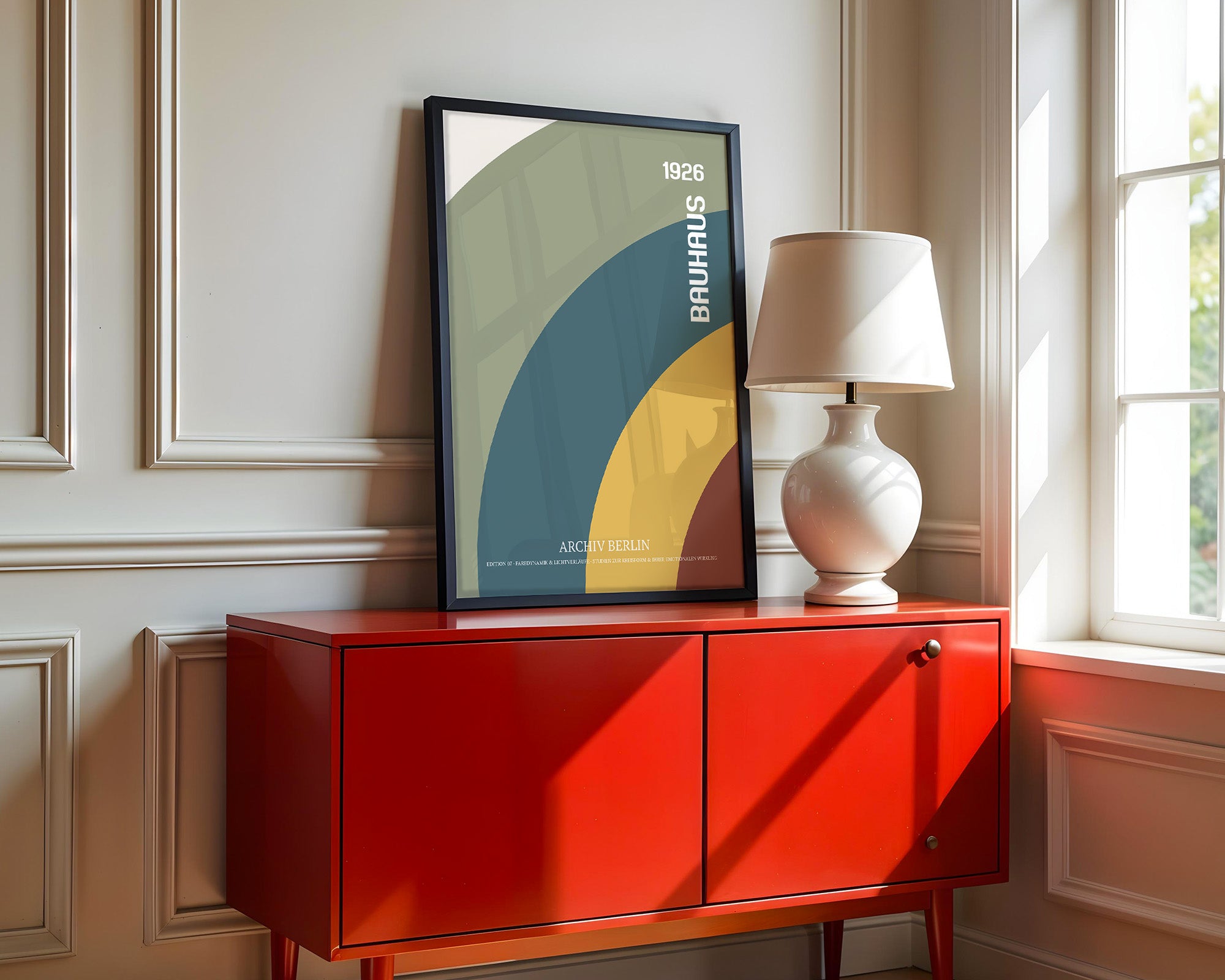 Bauhaus Kreise Retrofarben