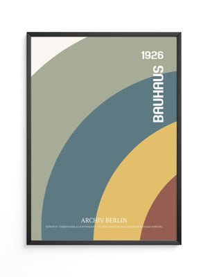 Bauhaus Kreise Retrofarben