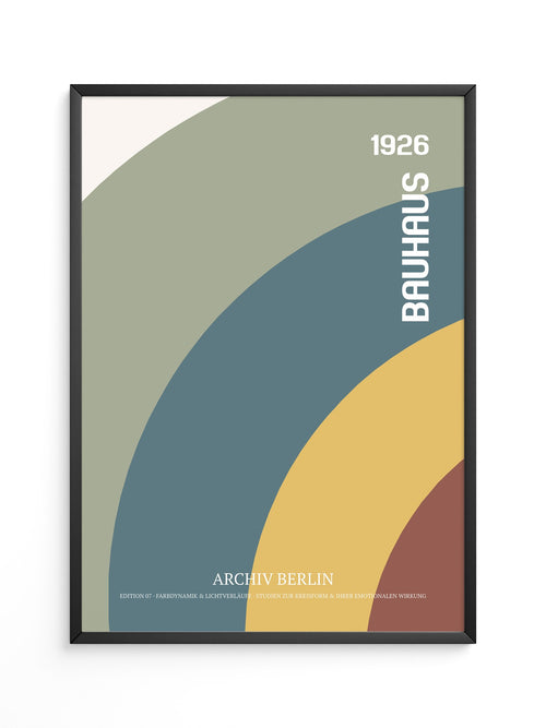 Bauhaus Kreise Retrofarben