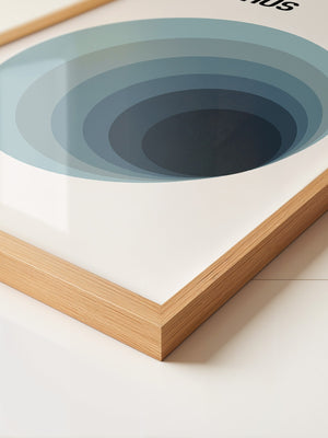 Bauhaus Kreise Blau Abstufung