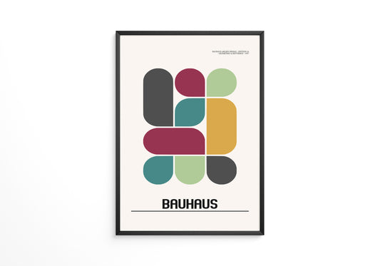 Bunte Geometrie Retro-Stil