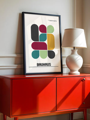 Bunte Geometrie Retro-Stil