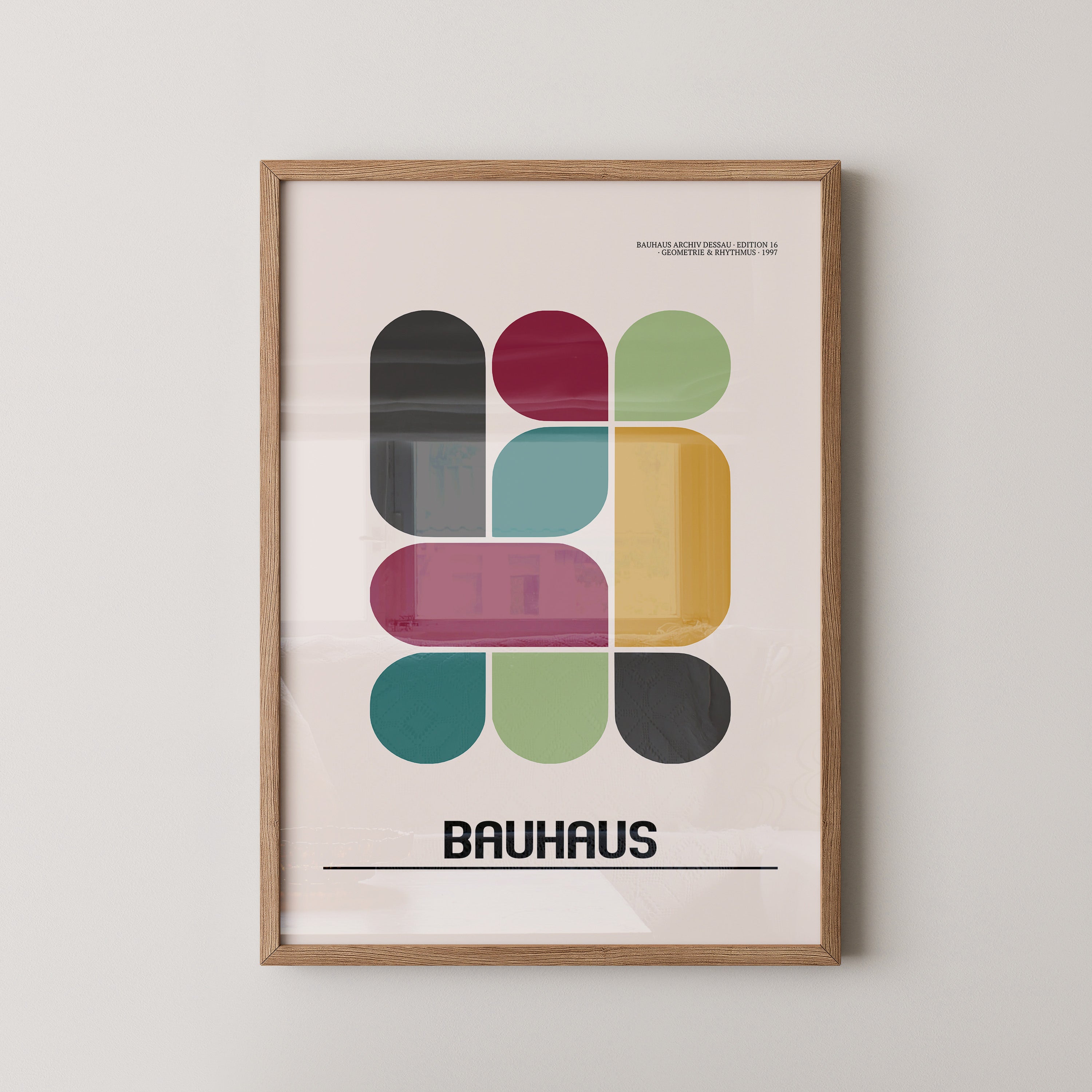 Bunte Geometrie Retro-Stil