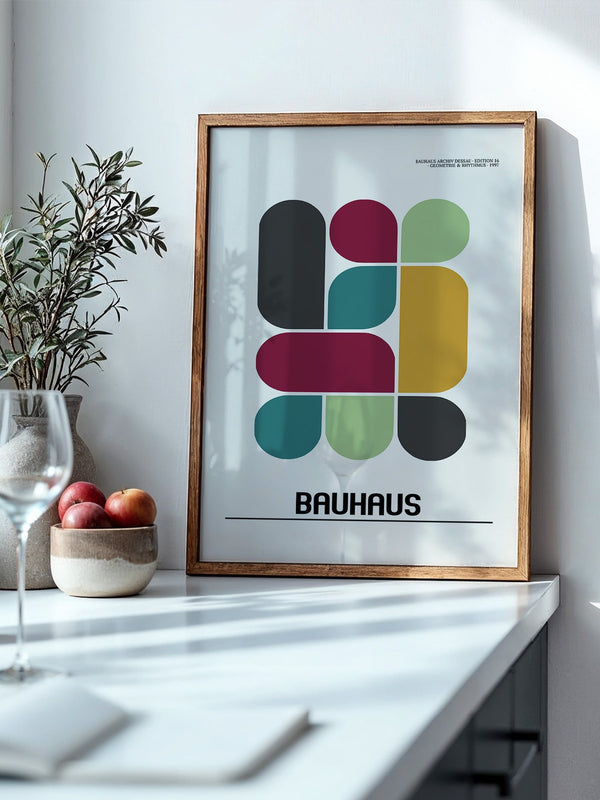 Bunte Geometrie Retro-Stil