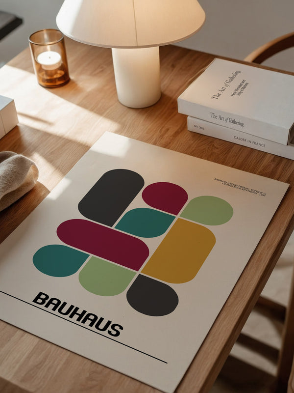 Bunte Geometrie Retro-Stil