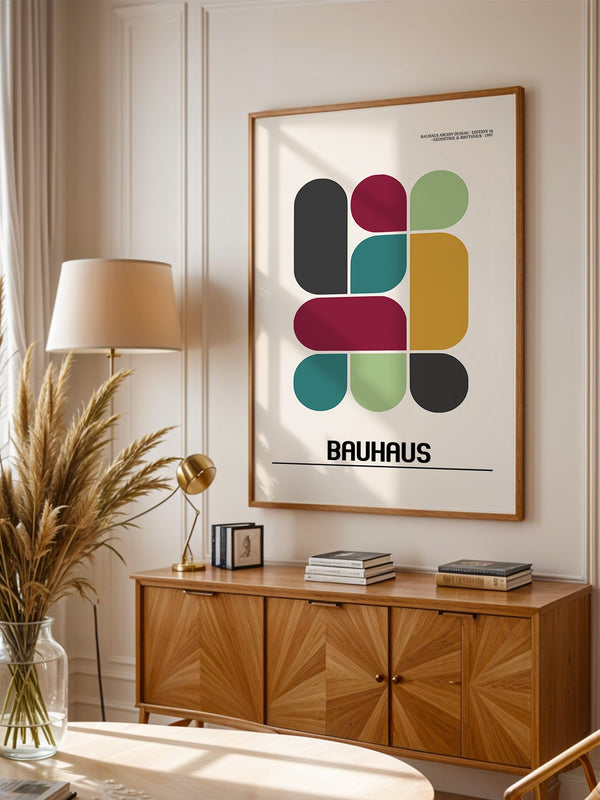 Bunte Geometrie Retro-Stil