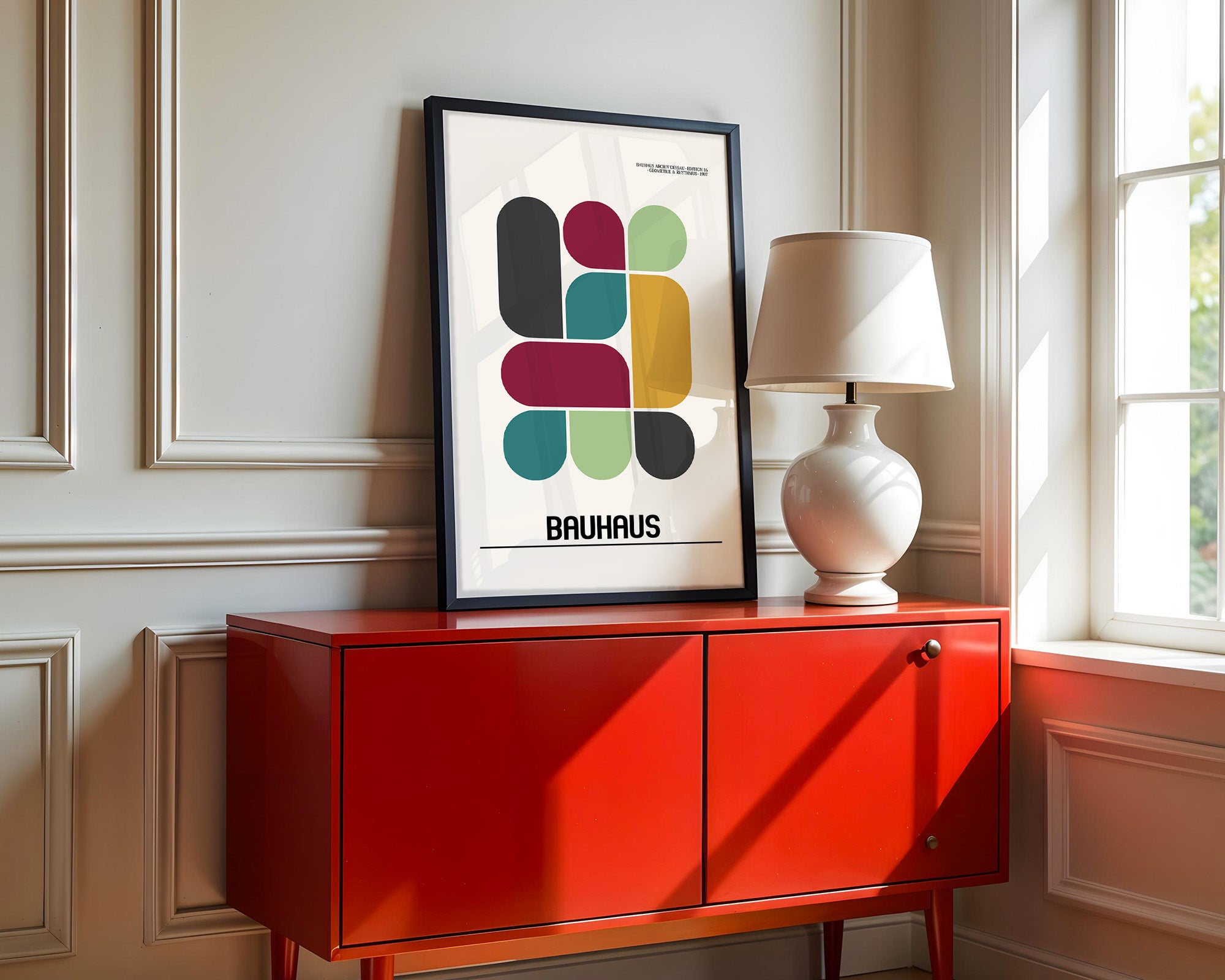 Bunte Geometrie Retro-Stil