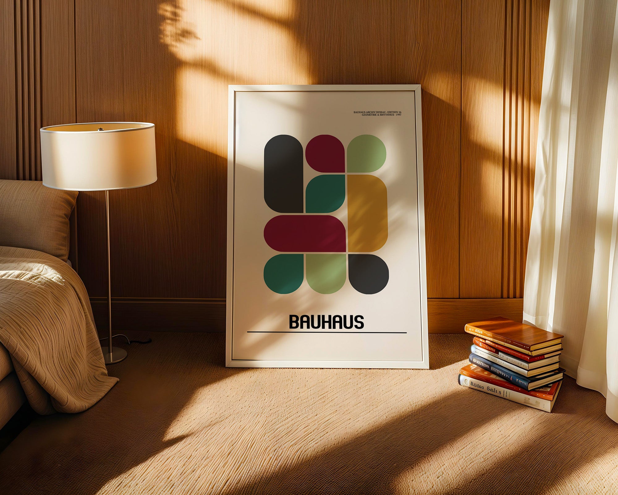 Bunte Geometrie Retro-Stil