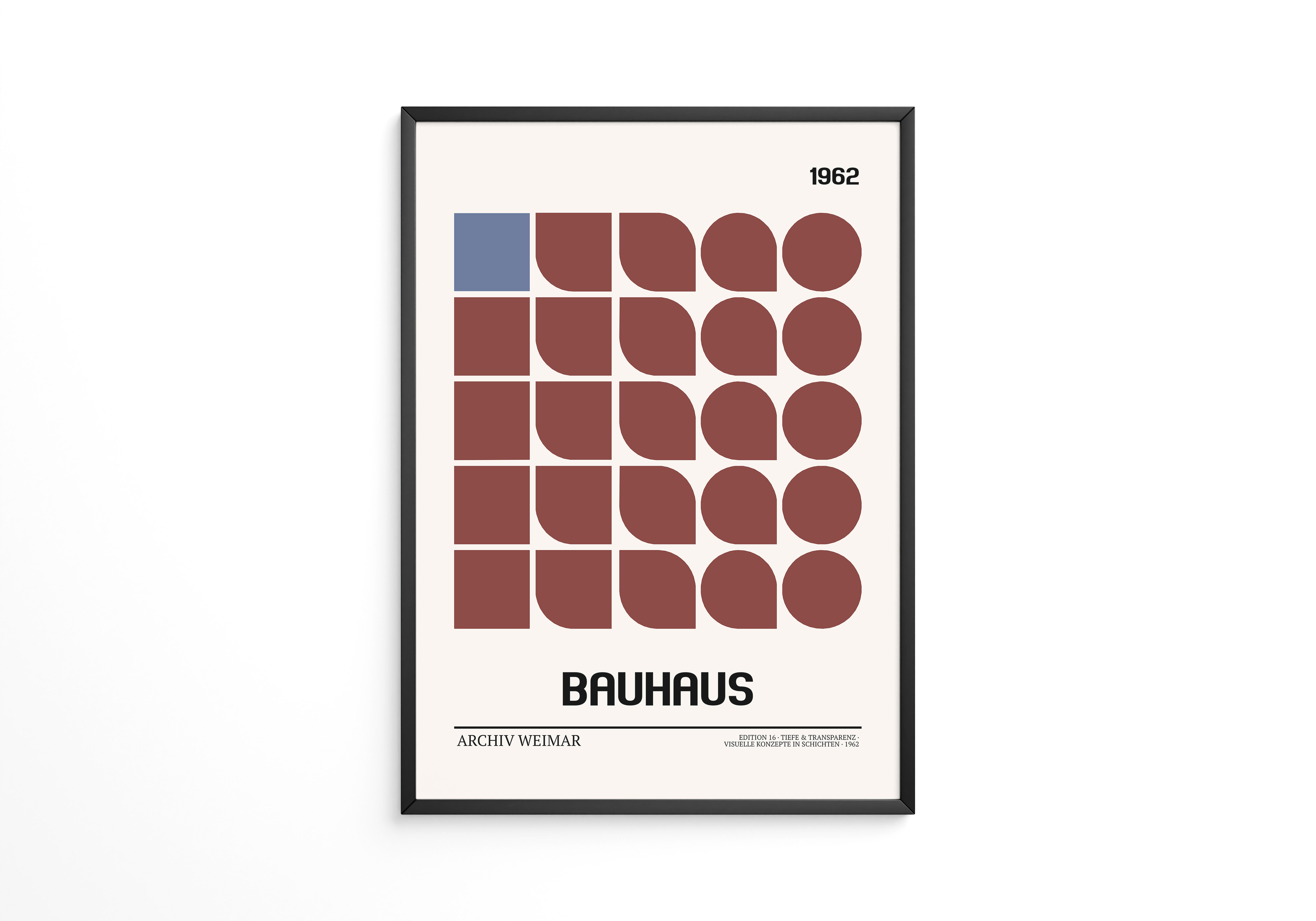 Bauhaus Geometrie Retro Braun