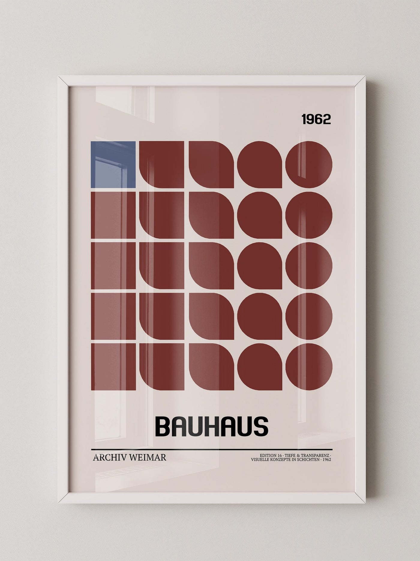 Bauhaus Geometrie Retro Braun