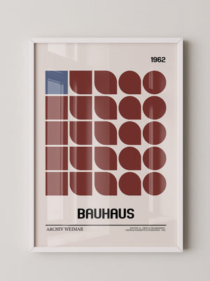 Bauhaus Geometrie Retro Braun