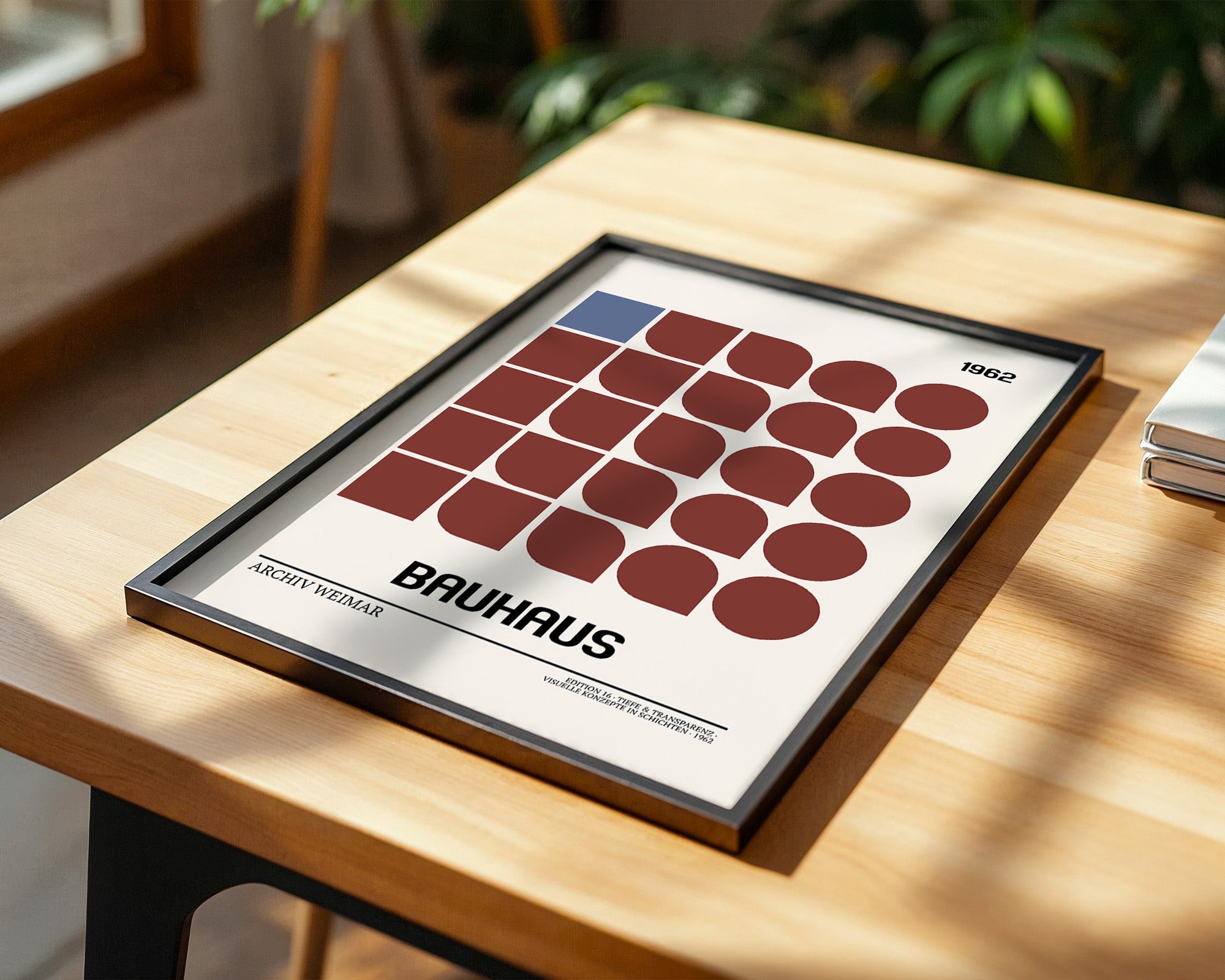 Bauhaus Geometrie Retro Braun