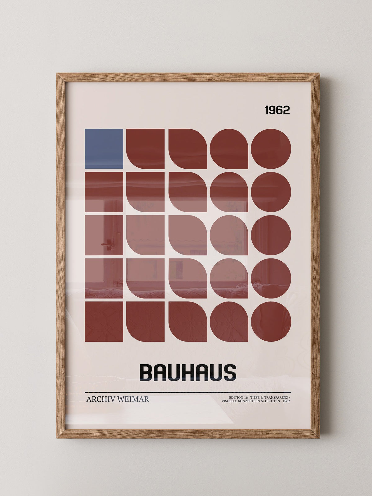 Bauhaus Geometrie Retro Braun