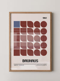 Bauhaus Geometrie Retro Braun