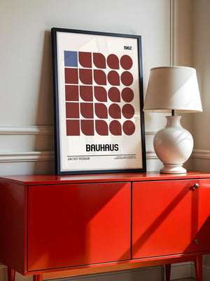 Bauhaus Geometrie Retro Braun