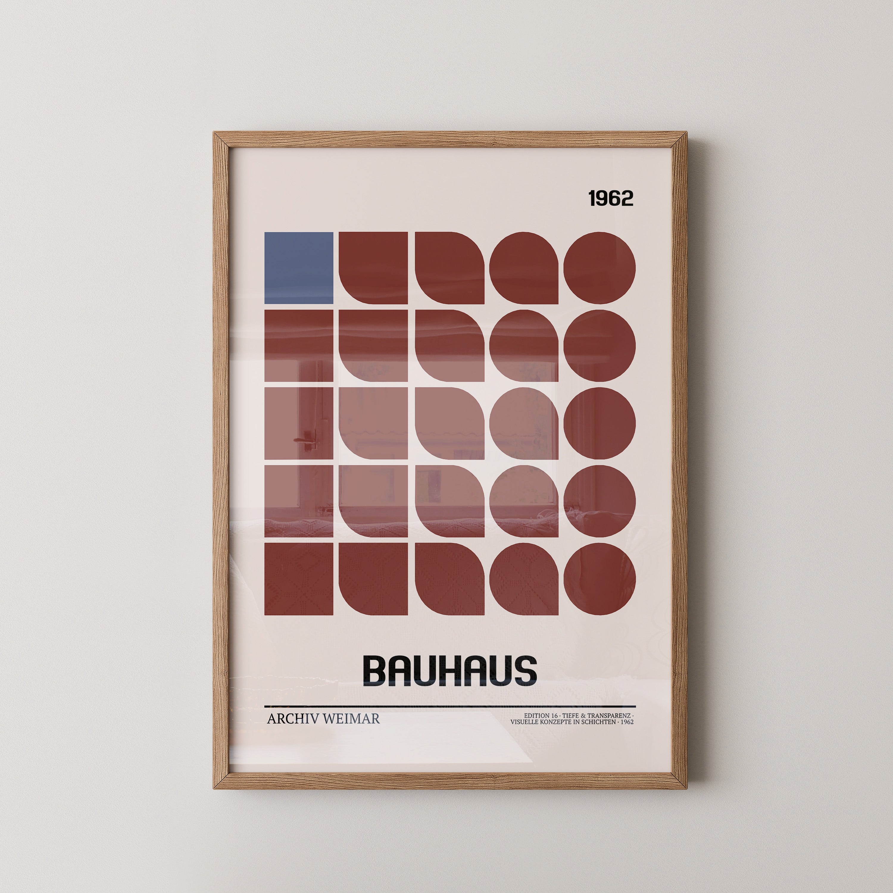 Bauhaus Geometrie Retro Braun