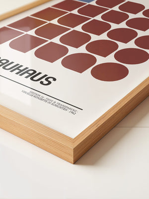 Bauhaus Geometrie Retro Braun