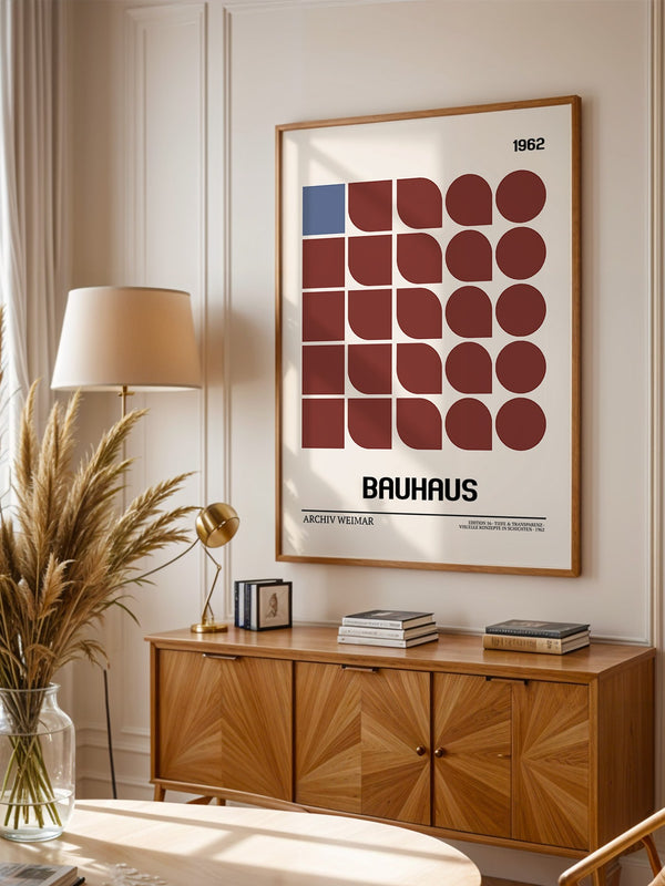 Bauhaus Geometrie Retro Braun