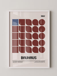 Bauhaus Geometrie Retro Braun