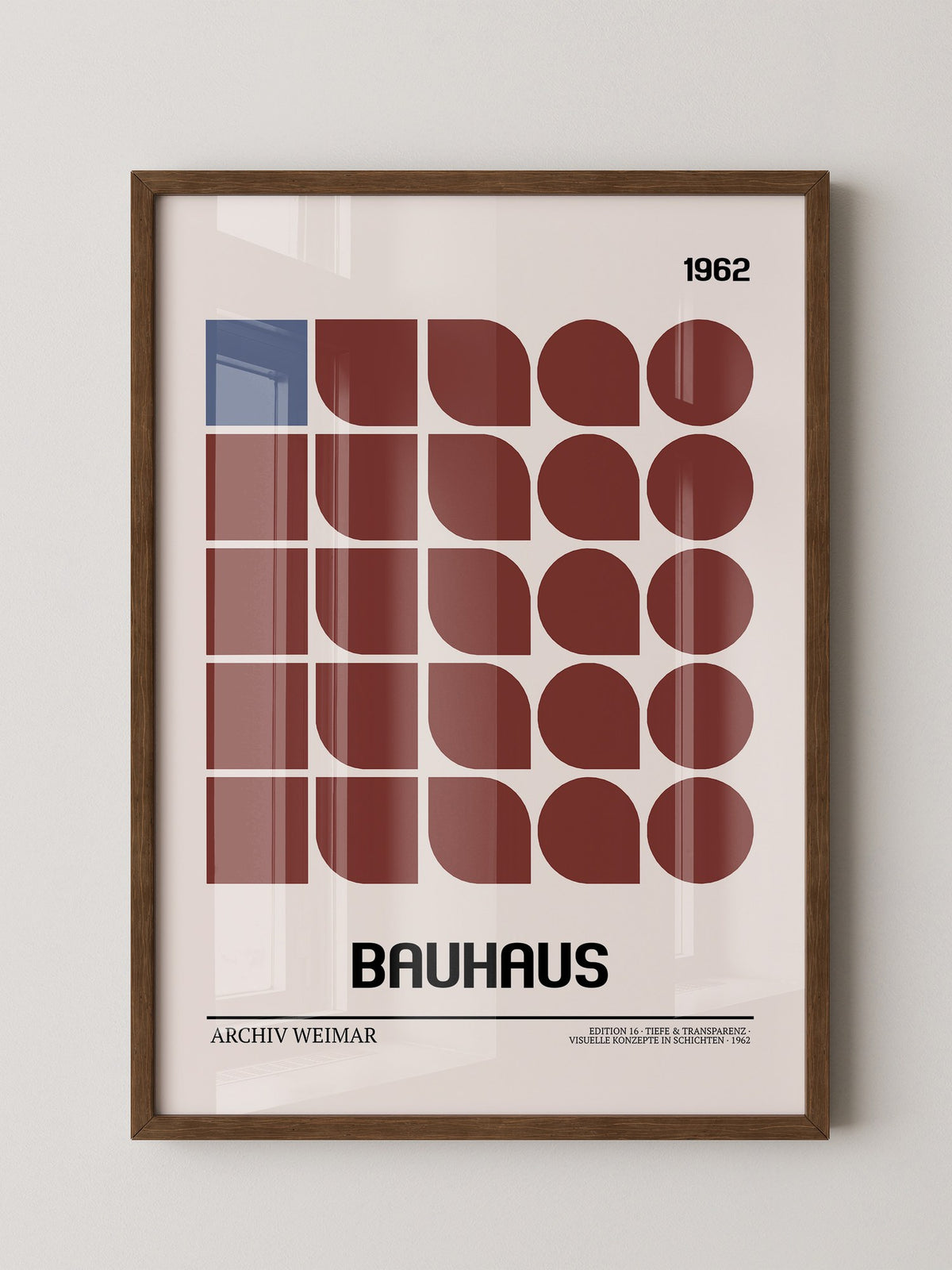 Bauhaus Geometrie Retro Braun