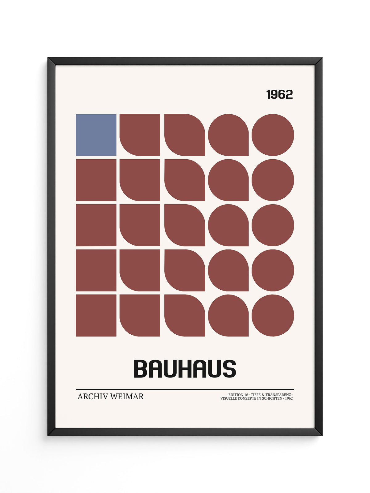 Bauhaus Geometrie Retro Braun