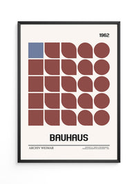 Bauhaus Geometrie Retro Braun