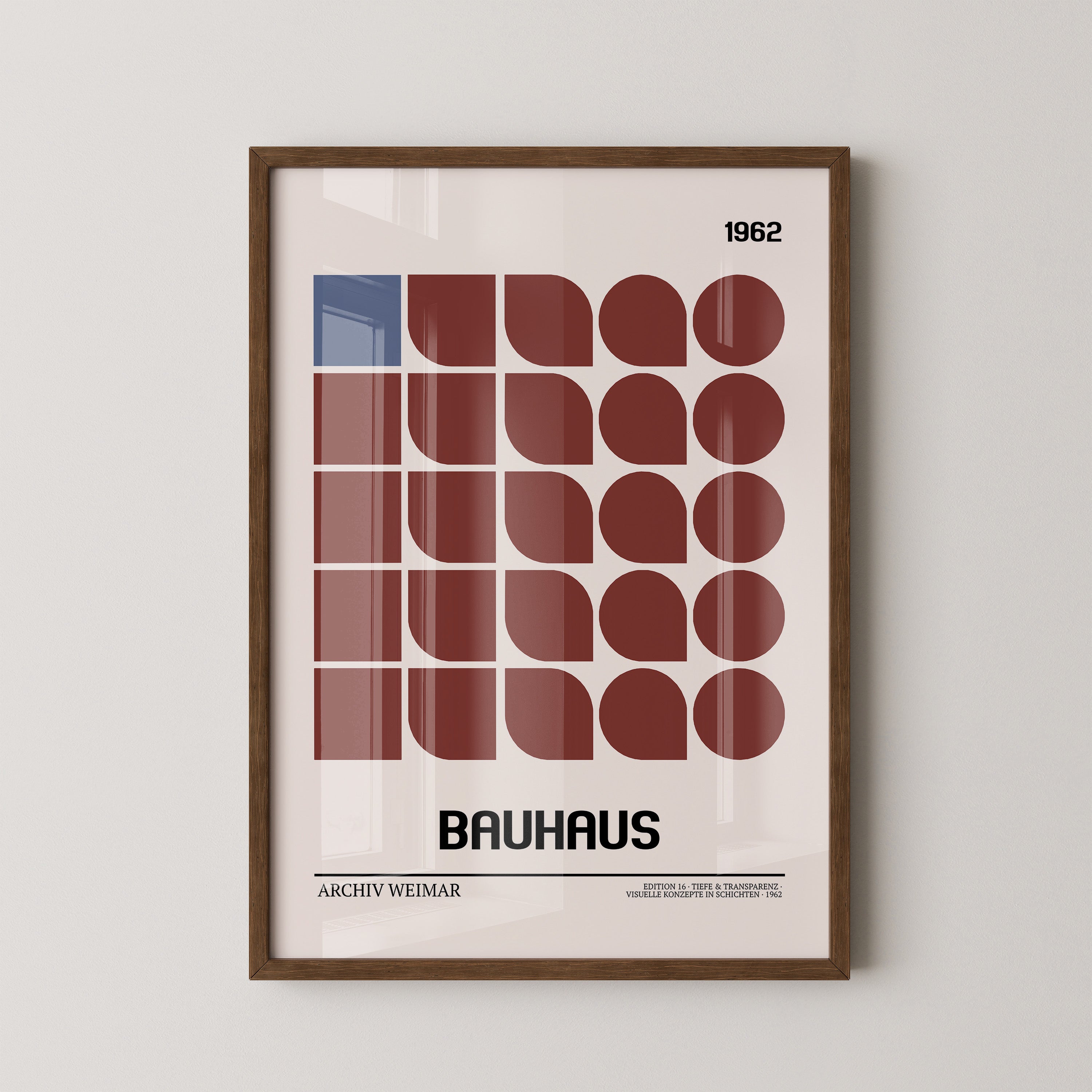 Bauhaus Geometrie Retro Braun