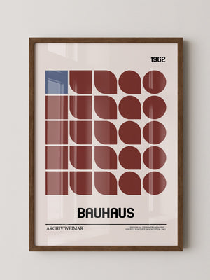 Bauhaus Geometrie Retro Braun