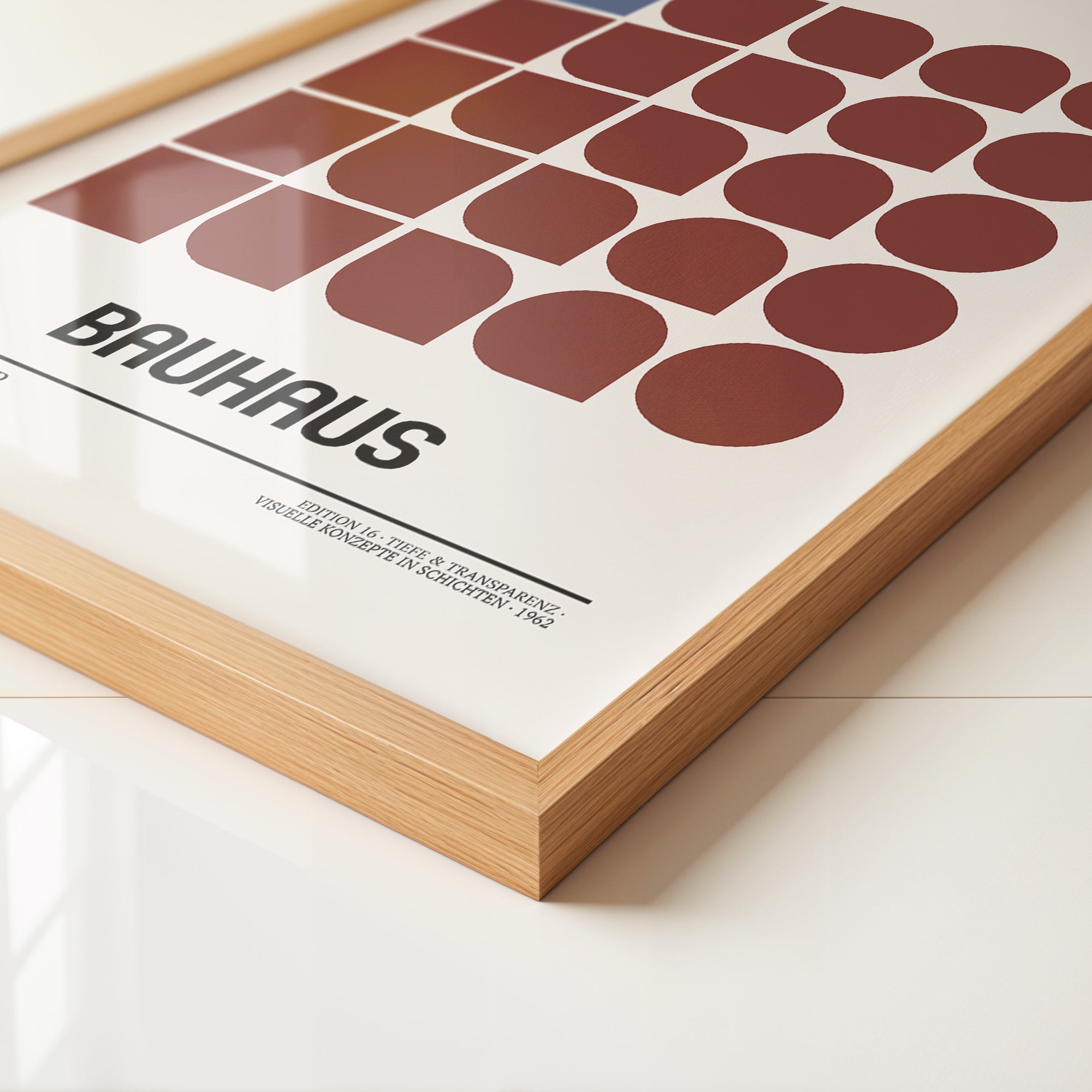 Bauhaus Geometrie Retro Braun