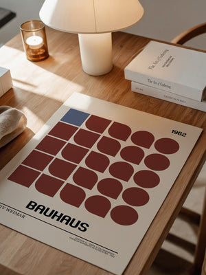 Bauhaus Geometrie Retro Braun