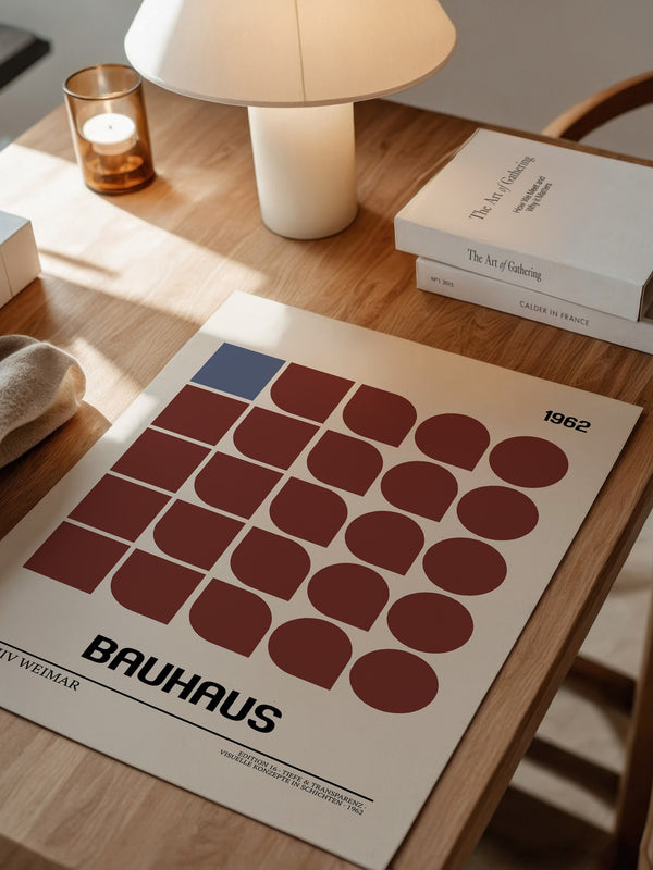 Bauhaus Geometrie Retro Braun