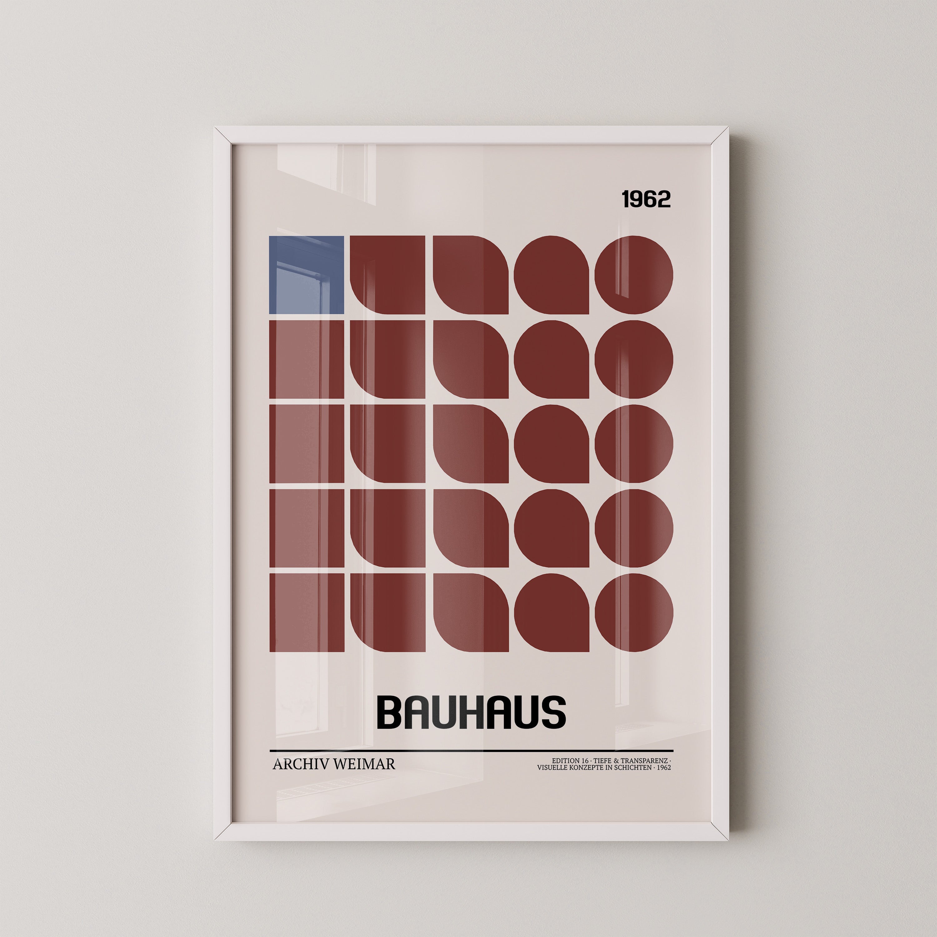 Bauhaus Geometrie Retro Braun