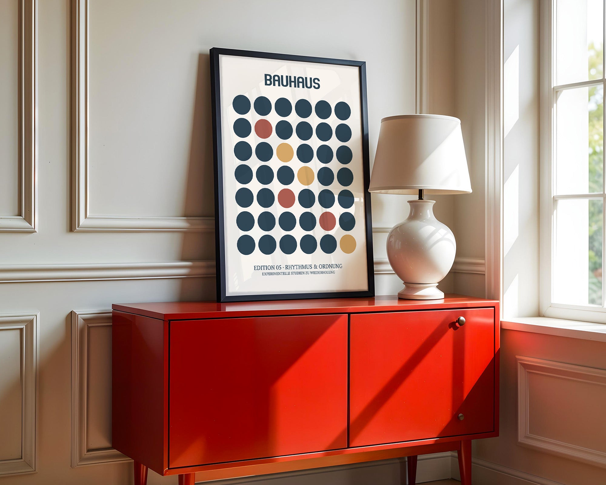 Bunte Kreise Bauhaus Stil