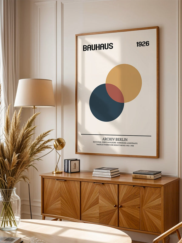 Bauhaus Kreise Geometrisch Retro
